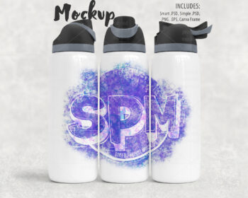 40oz Water Bottle Mockup