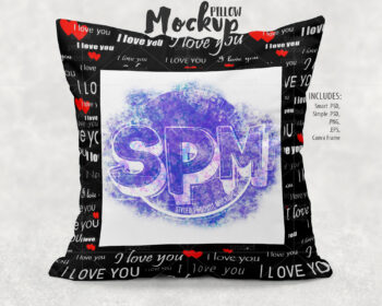 I Love You Pillow Mockup