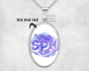 Oval Pendant Mockup