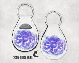 Quarter Holder Keychain Mockup