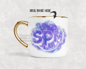 14oz Metal Handle Mug Mockup