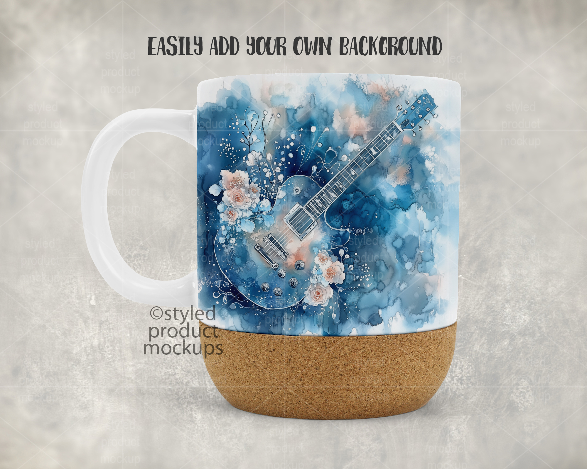 15oz Cork Mug Mockup