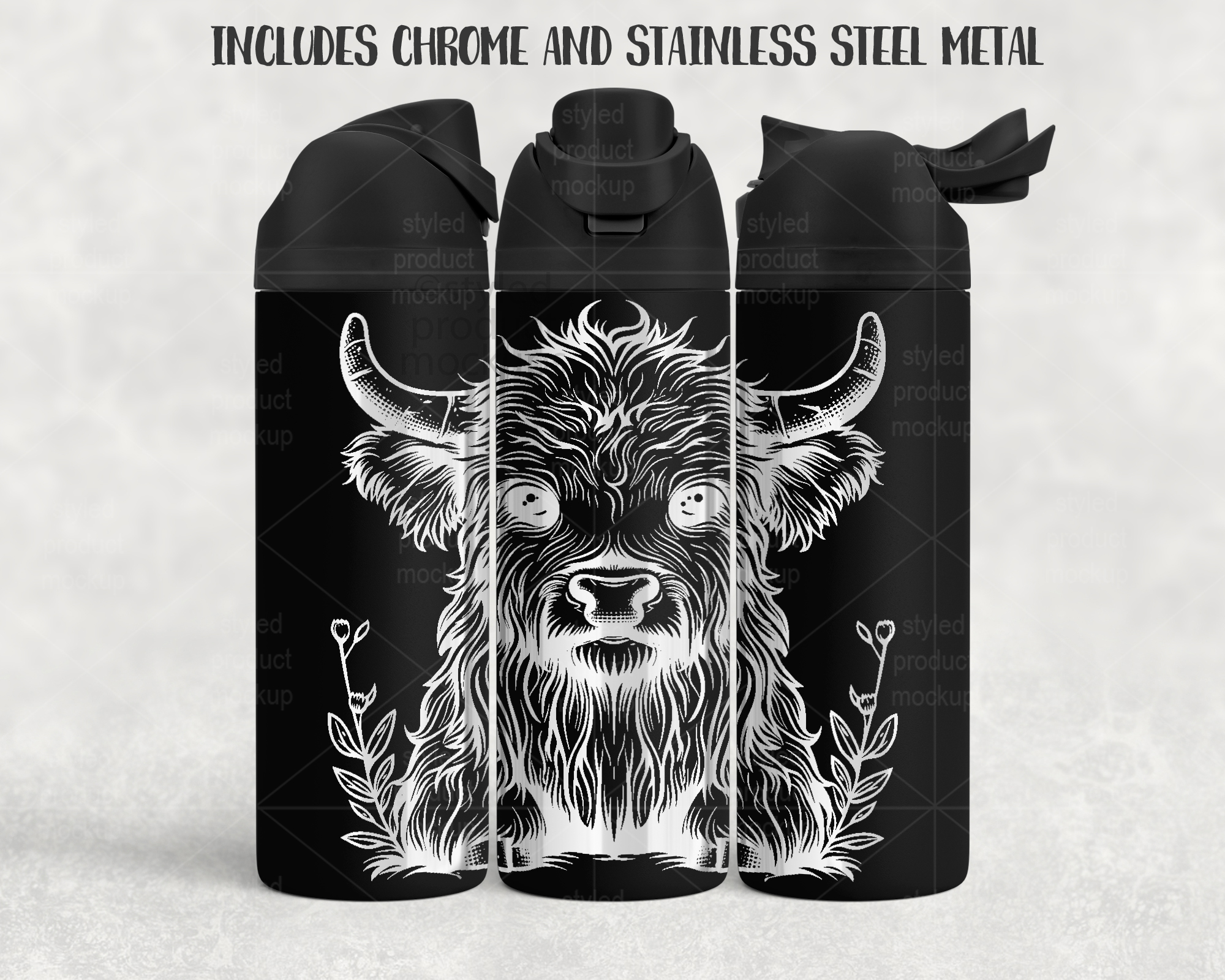24oz Laser Tumbler Mockup