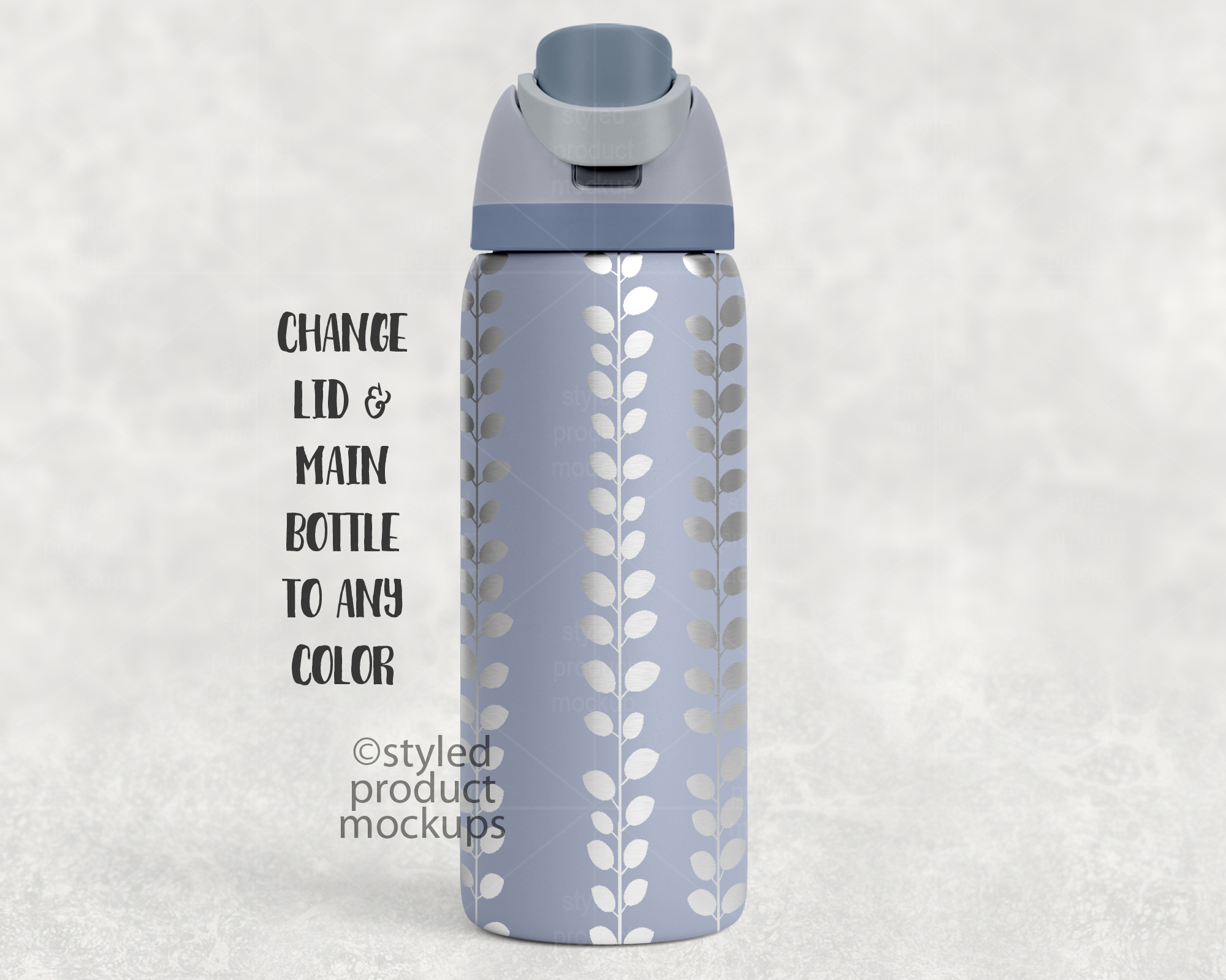 32oz Laser Water Bottle Mockup