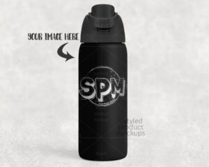 32oz Laser Water Bottle Mockup