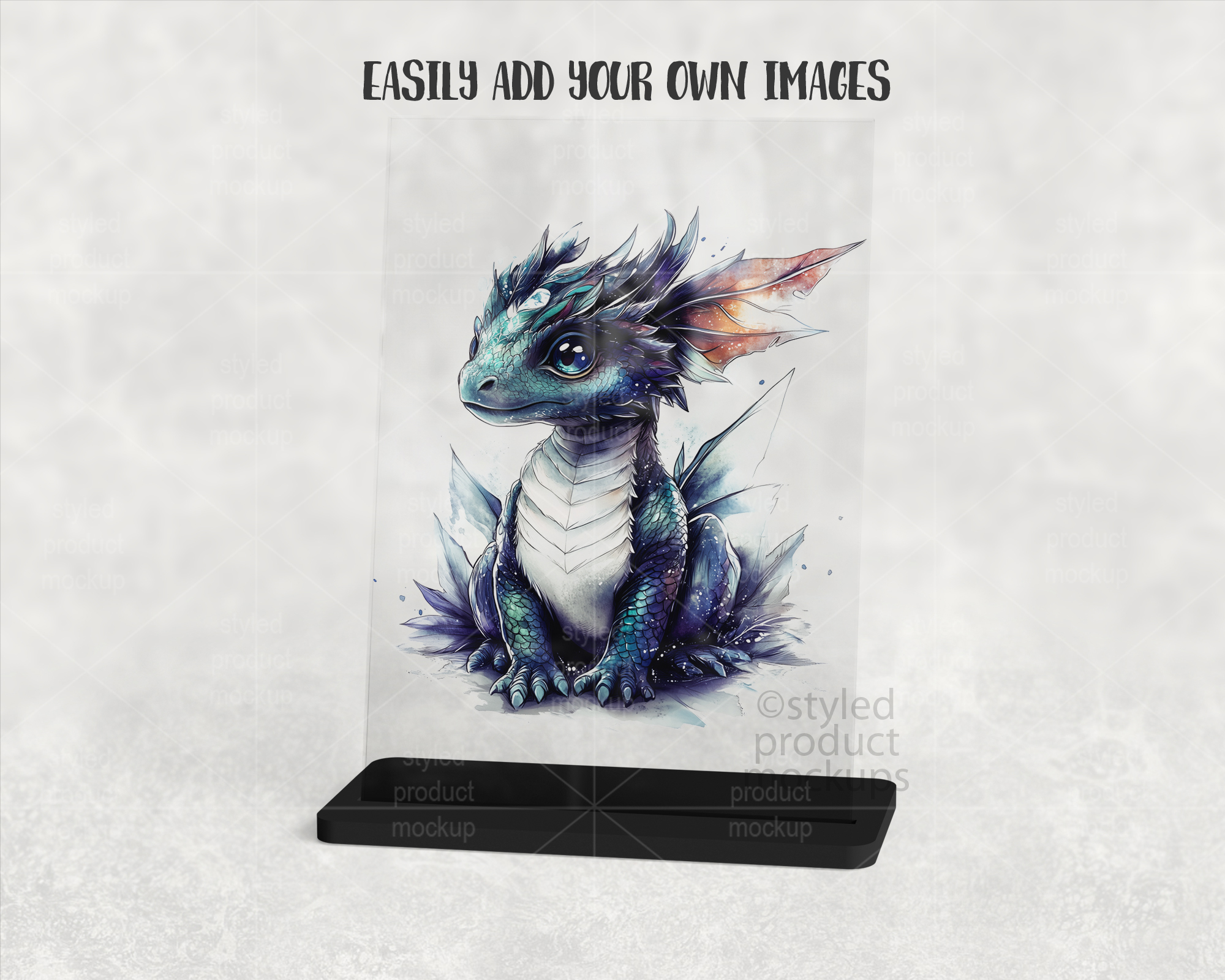 A5 Acrylic Panel Mockup