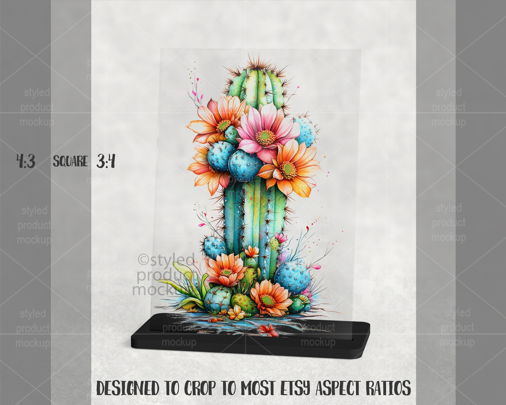 A5 Acrylic Panel Mockup