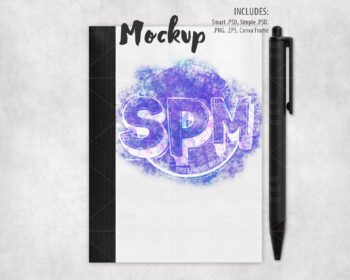 Mini Composition Notebook Mockup