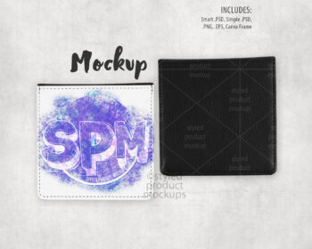 Leather Note Holder Mockup