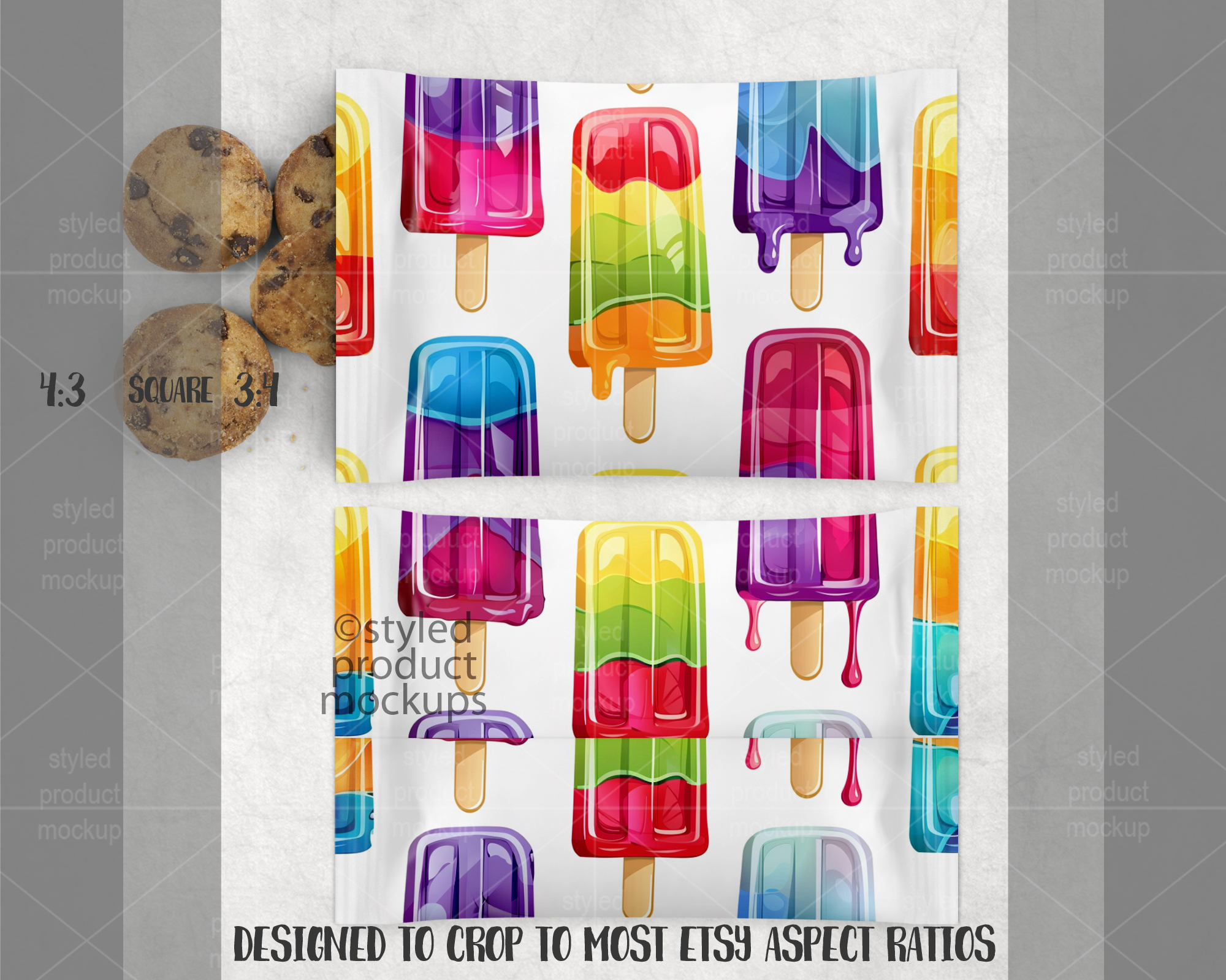 Mini Cookie Wrapper Mockup