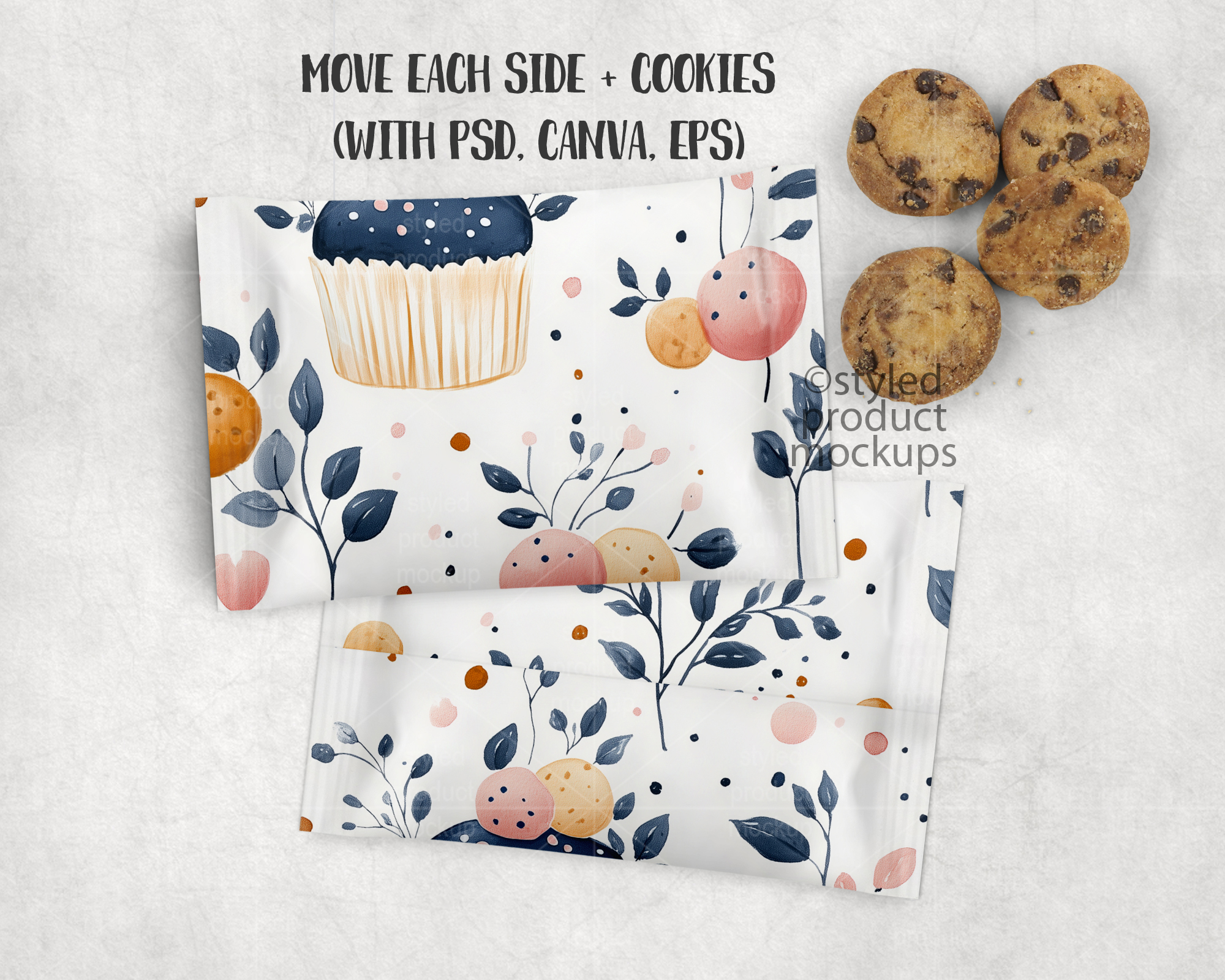 Mini Cookie Wrapper Mockup