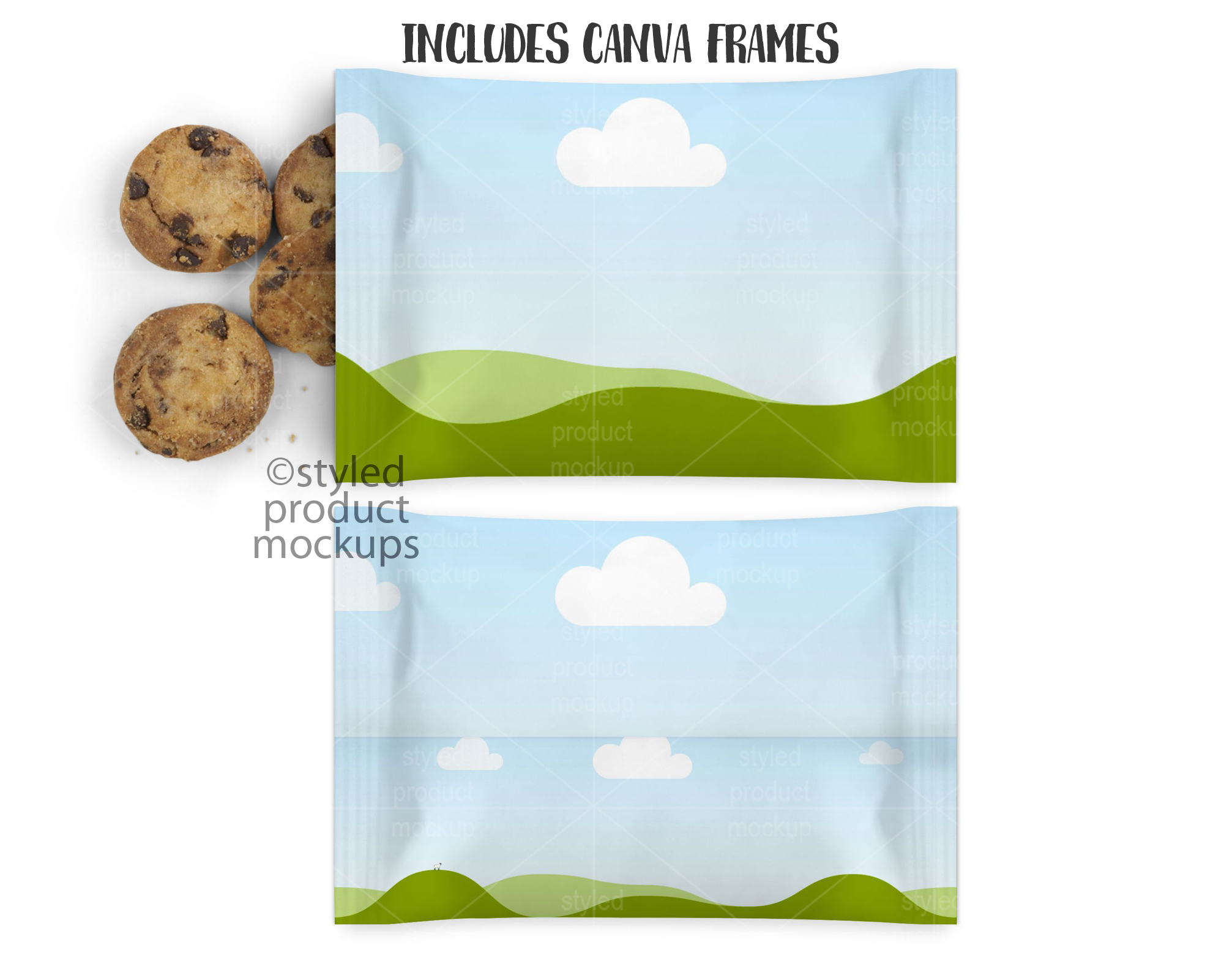 Mini Cookie Wrapper Mockup