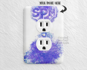 Power Outlet Cover Mockup