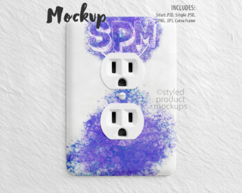 Power Outlet Cover Mockup