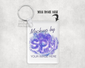 Sublimation Acrylic Keychain Mockup