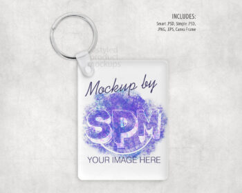 Sublimation Acrylic Keychain Mockup
