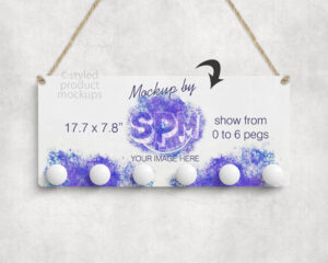 Sublimation Peg Board Mockup