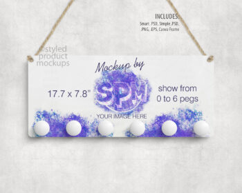 Sublimation Peg Board Mockup