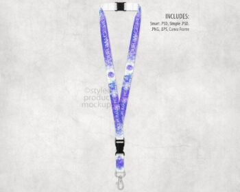 Dye Sublimation Breakaway Lanyard Mockup