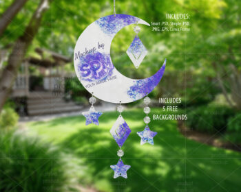 Moon Wind Spinner Mockup