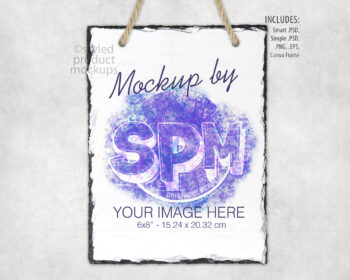 6x8 Hanging Slate Mockup