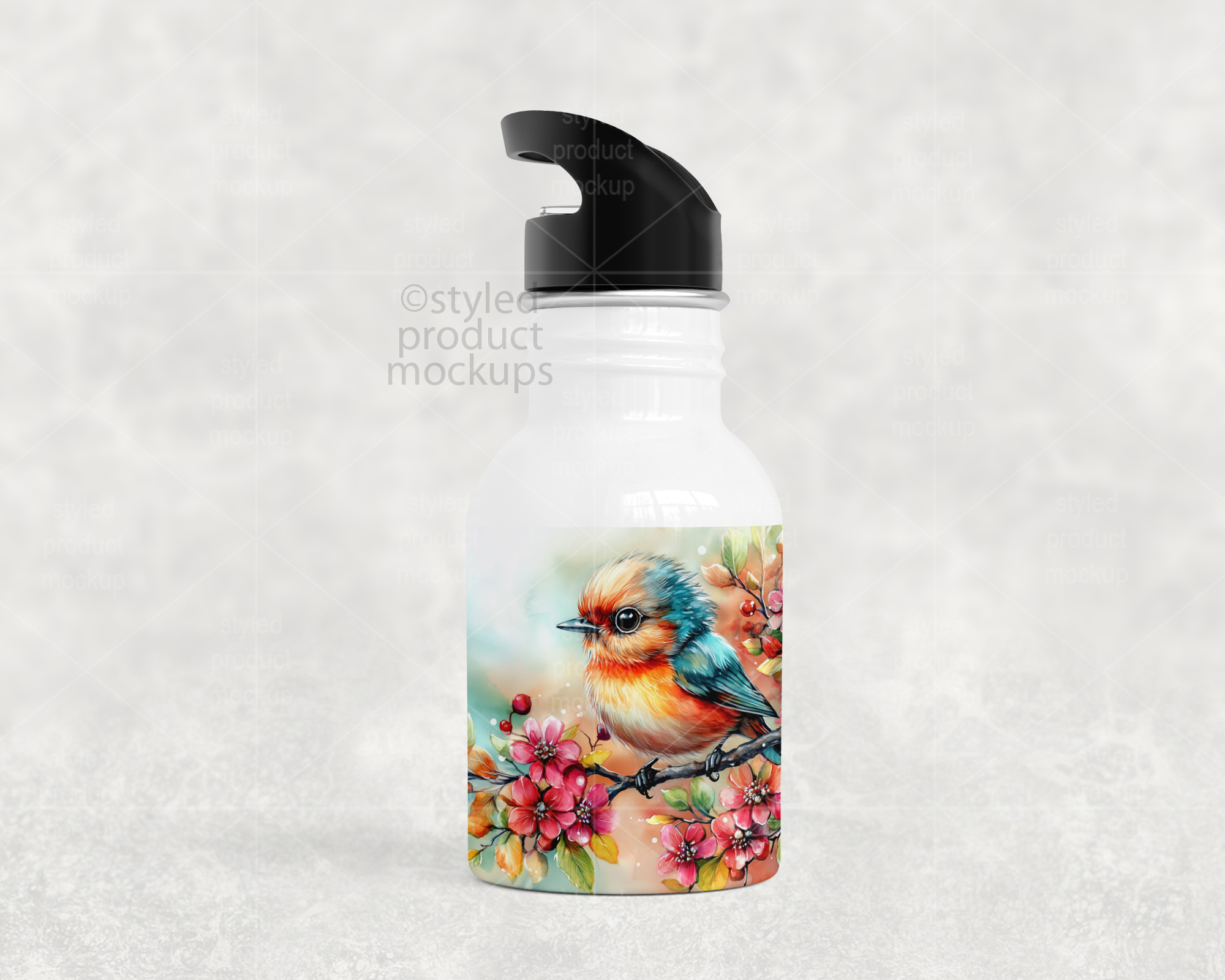 400ml Water Bottle Mockup