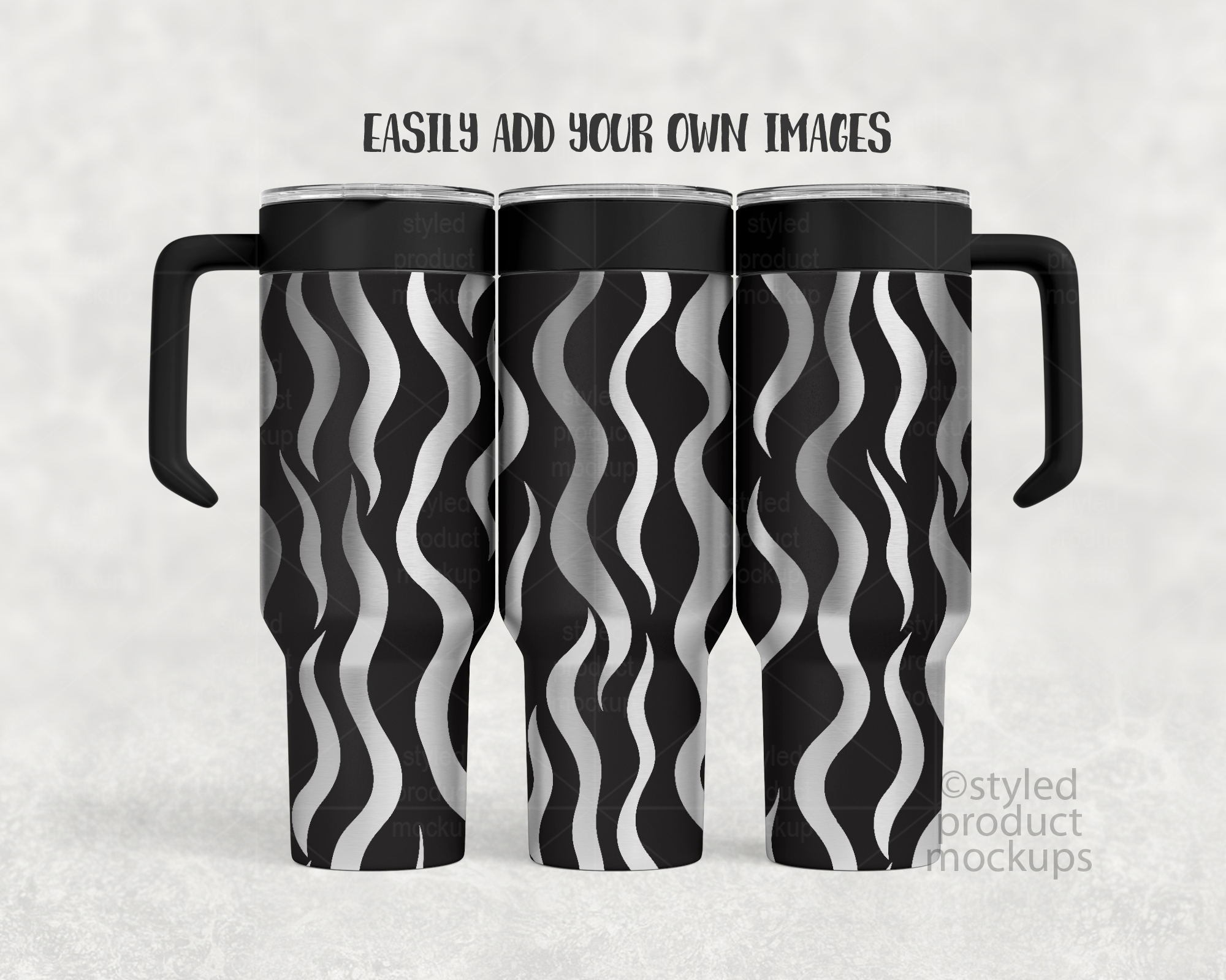 40oz Laser Tumbler Mockup
