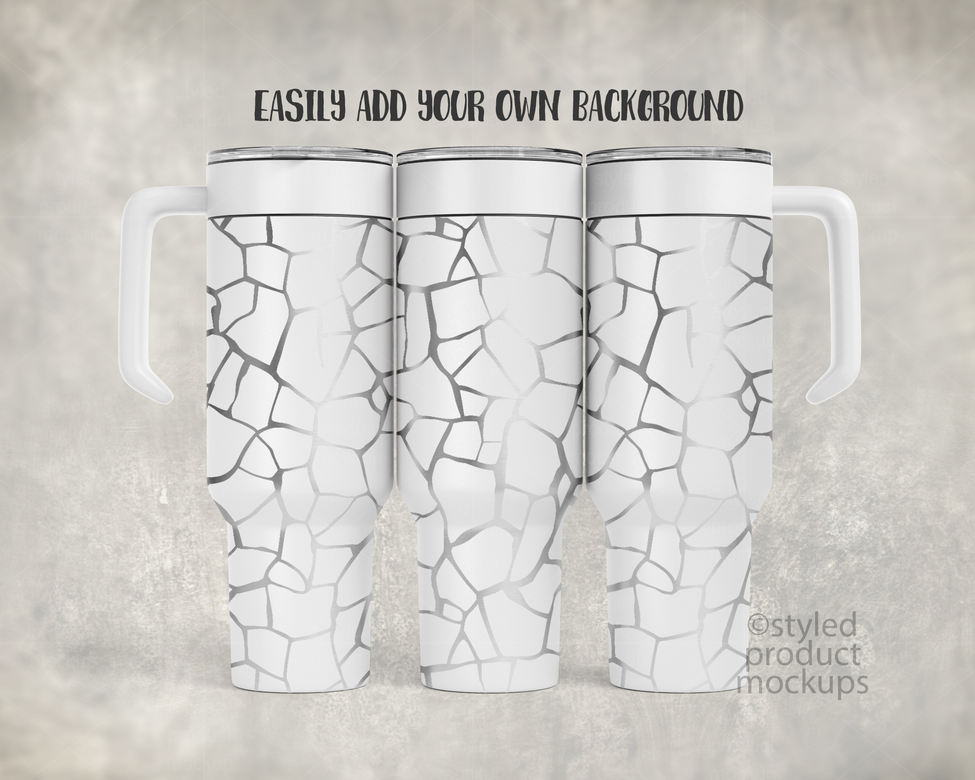 40oz Laser Tumbler Mockup