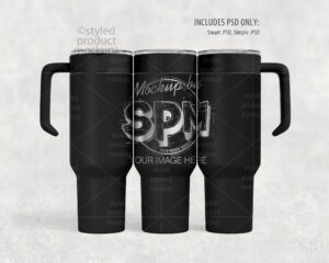 40oz Laser Tumbler Mockup