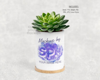 Ceramic Plant Pot Mockup