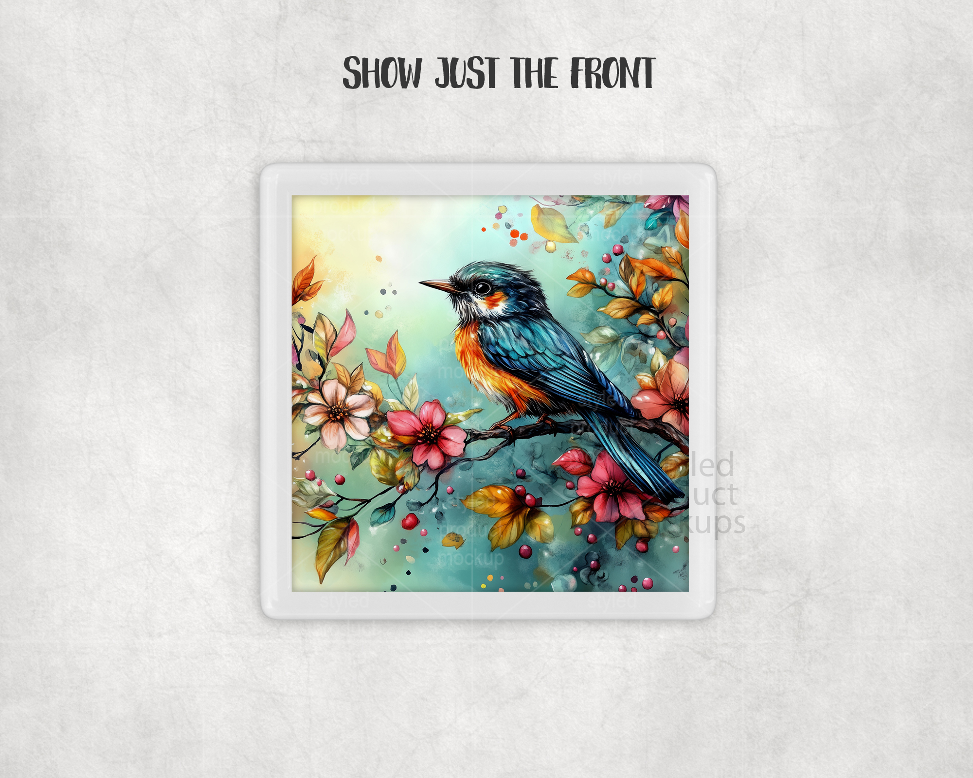 Square Snap In Magnet Mockup