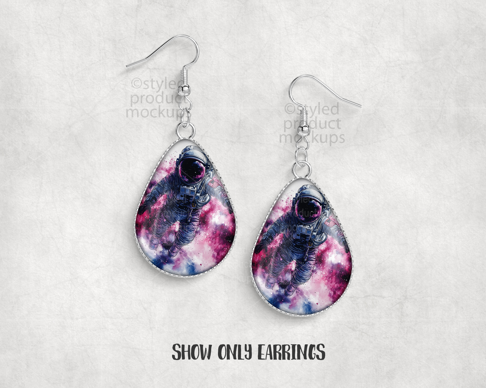 Teardrop Jewelry Set Mockup