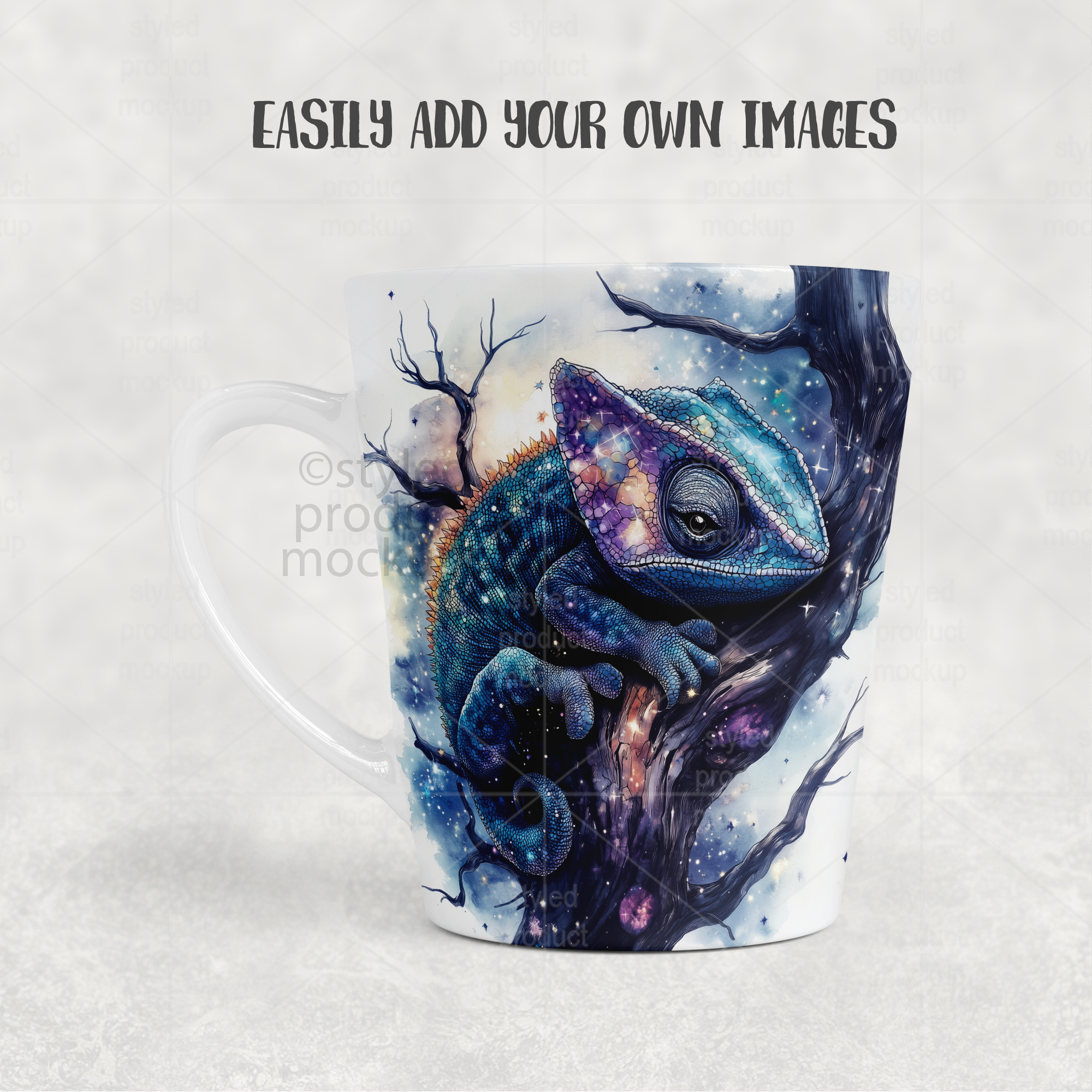 12oz Latte Mug Mockup