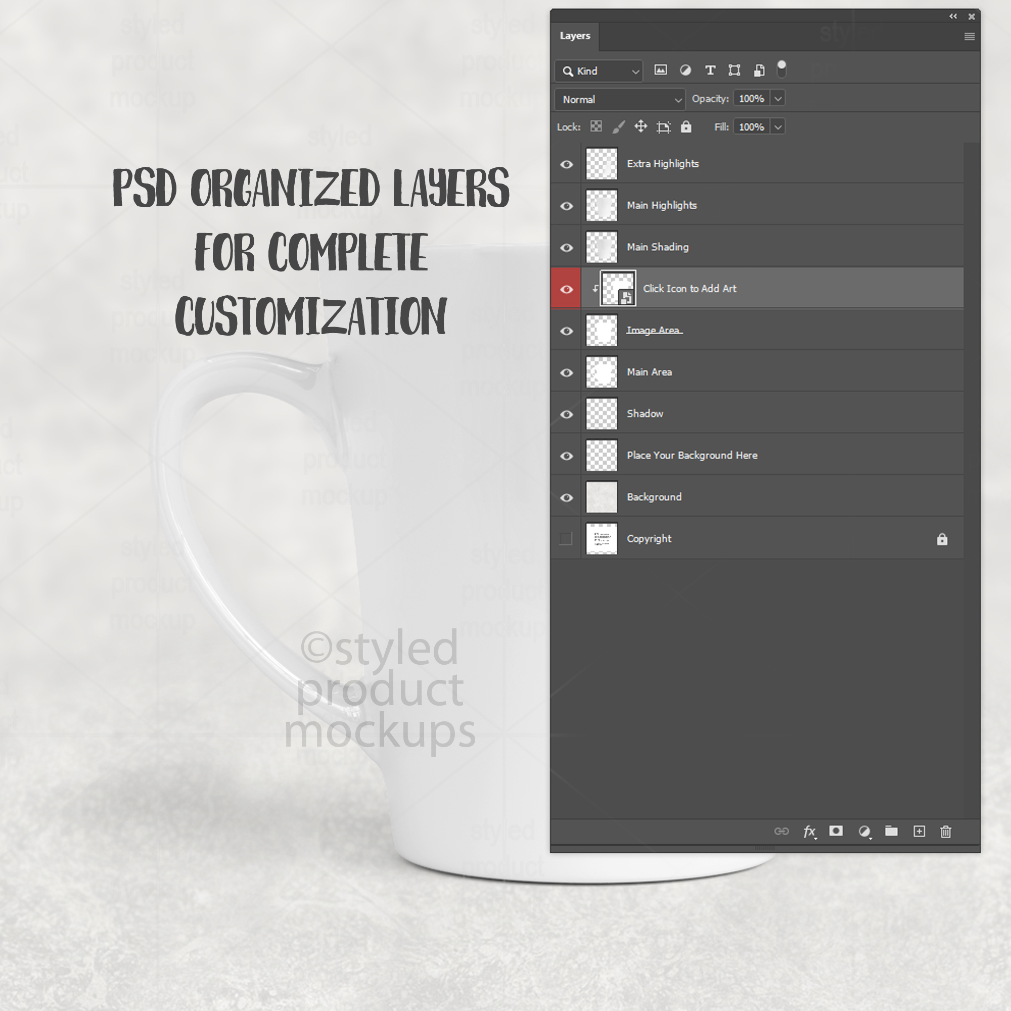 12oz Latte Mug Mockup