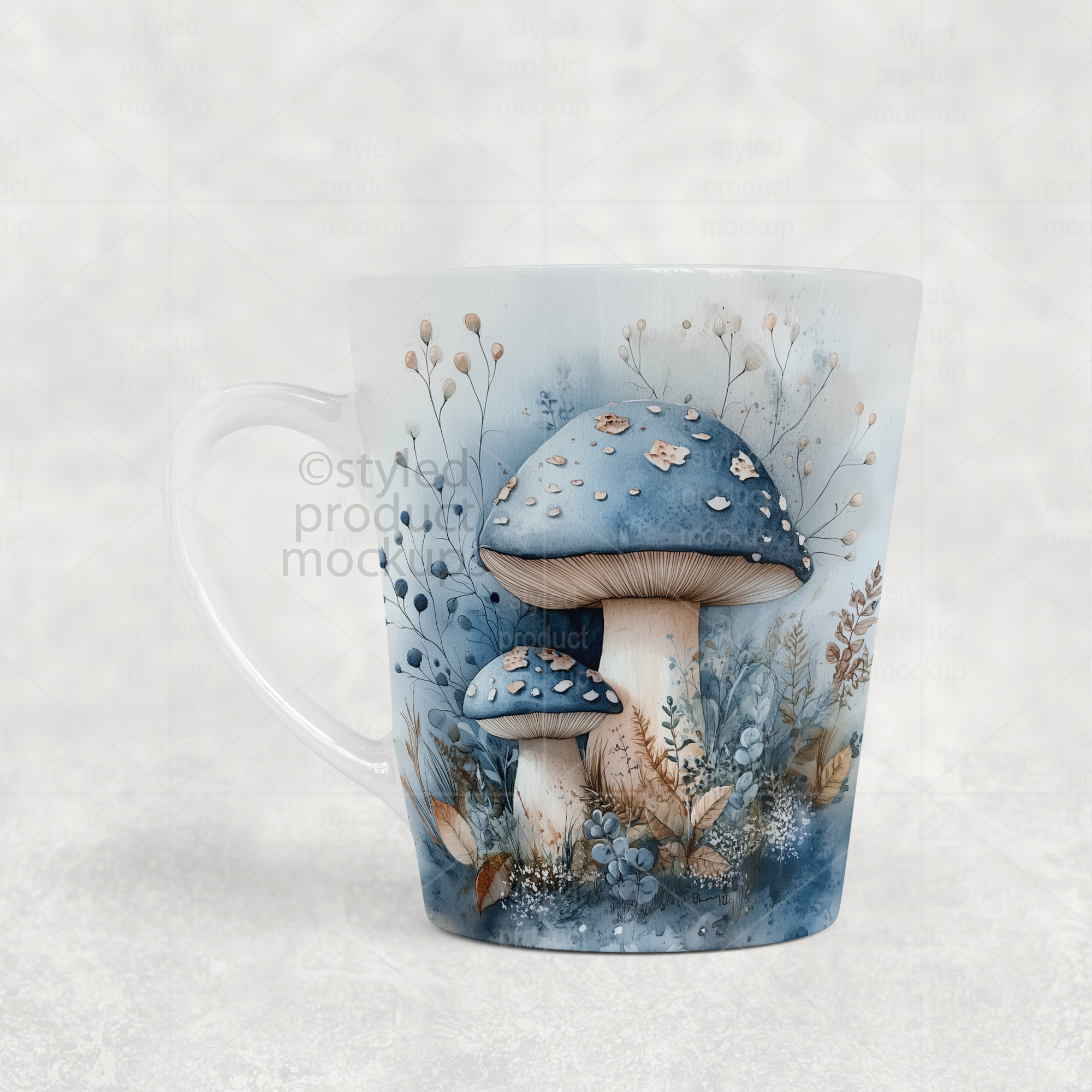 12oz Latte Mug Mockup