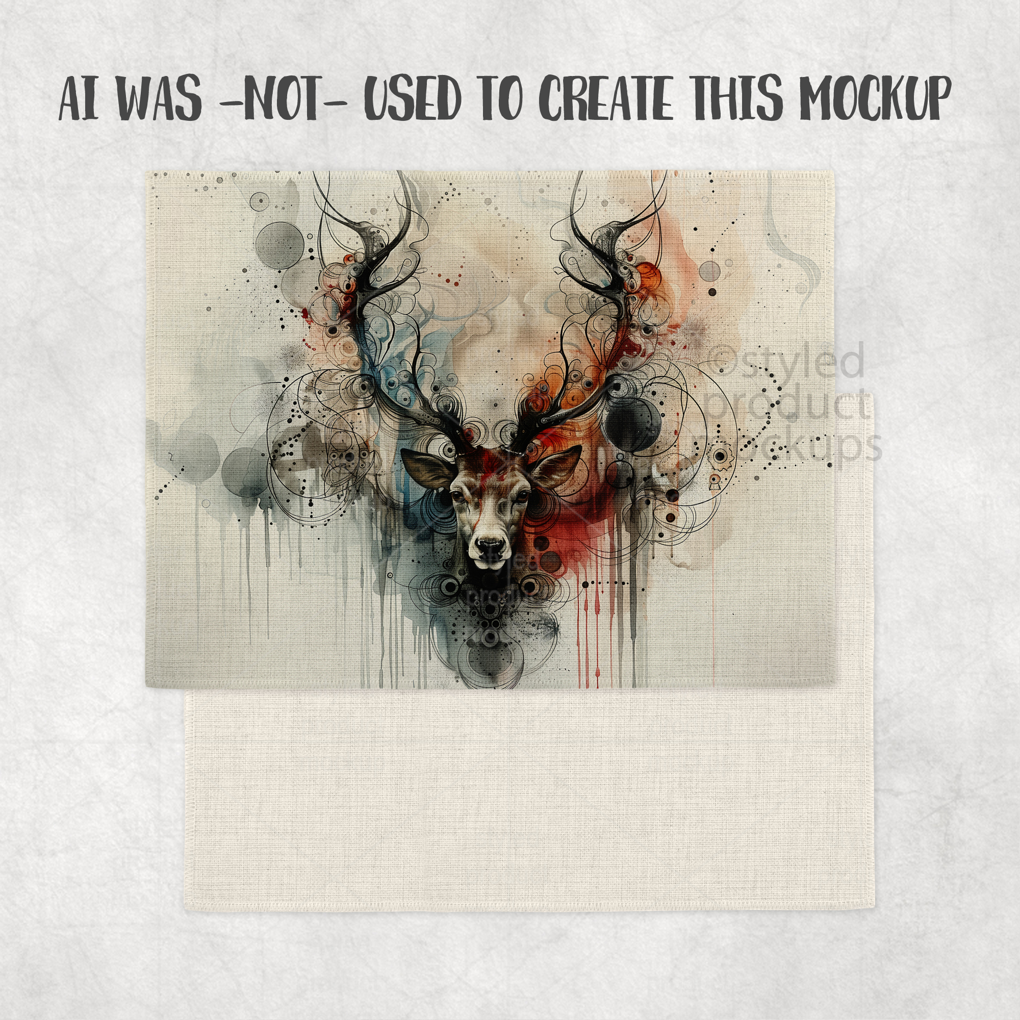 12x16 Linen Placemat Mockup