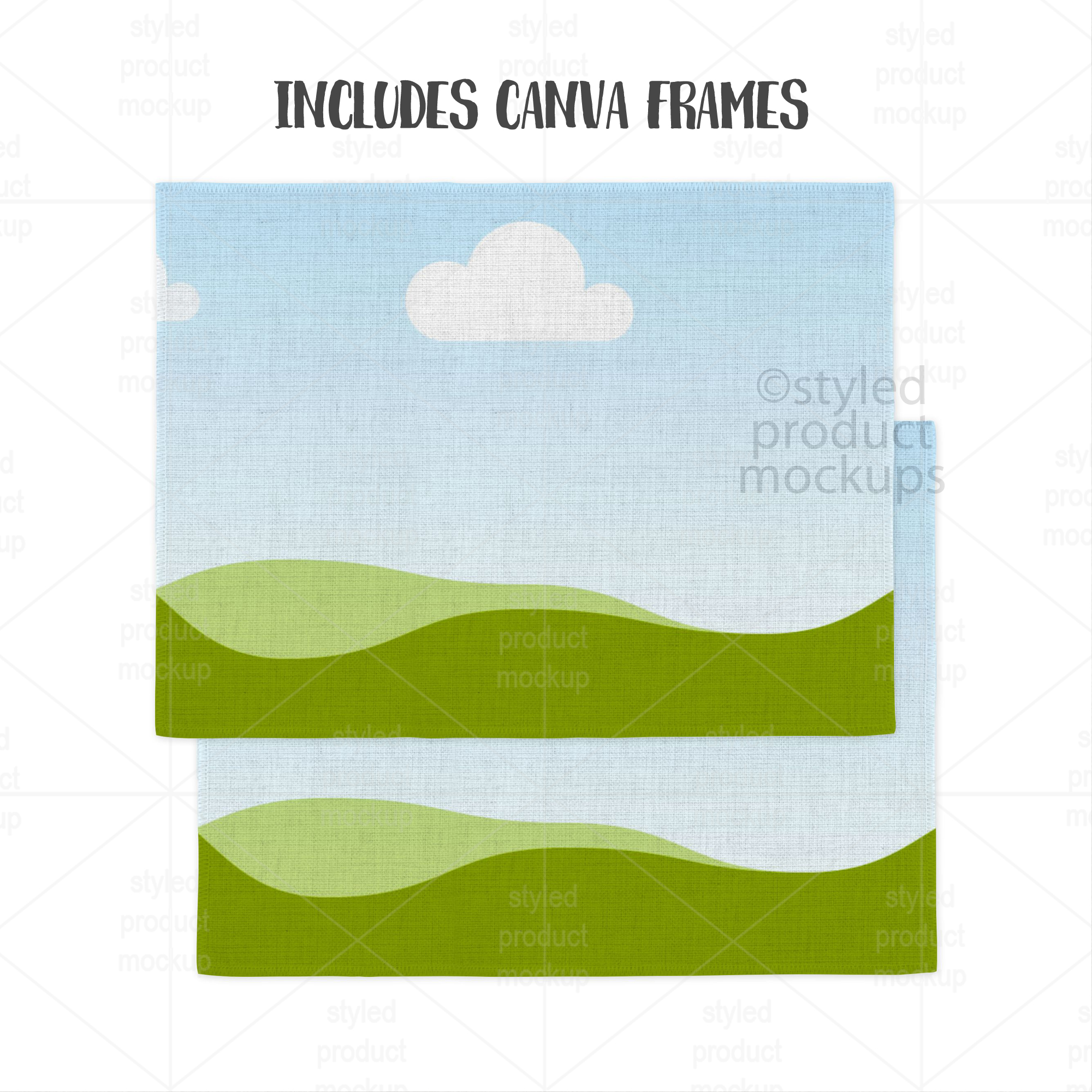 12x16 Linen Placemat Mockup