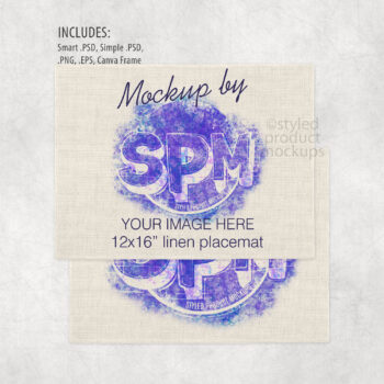 12x16 Linen Placemat Mockup