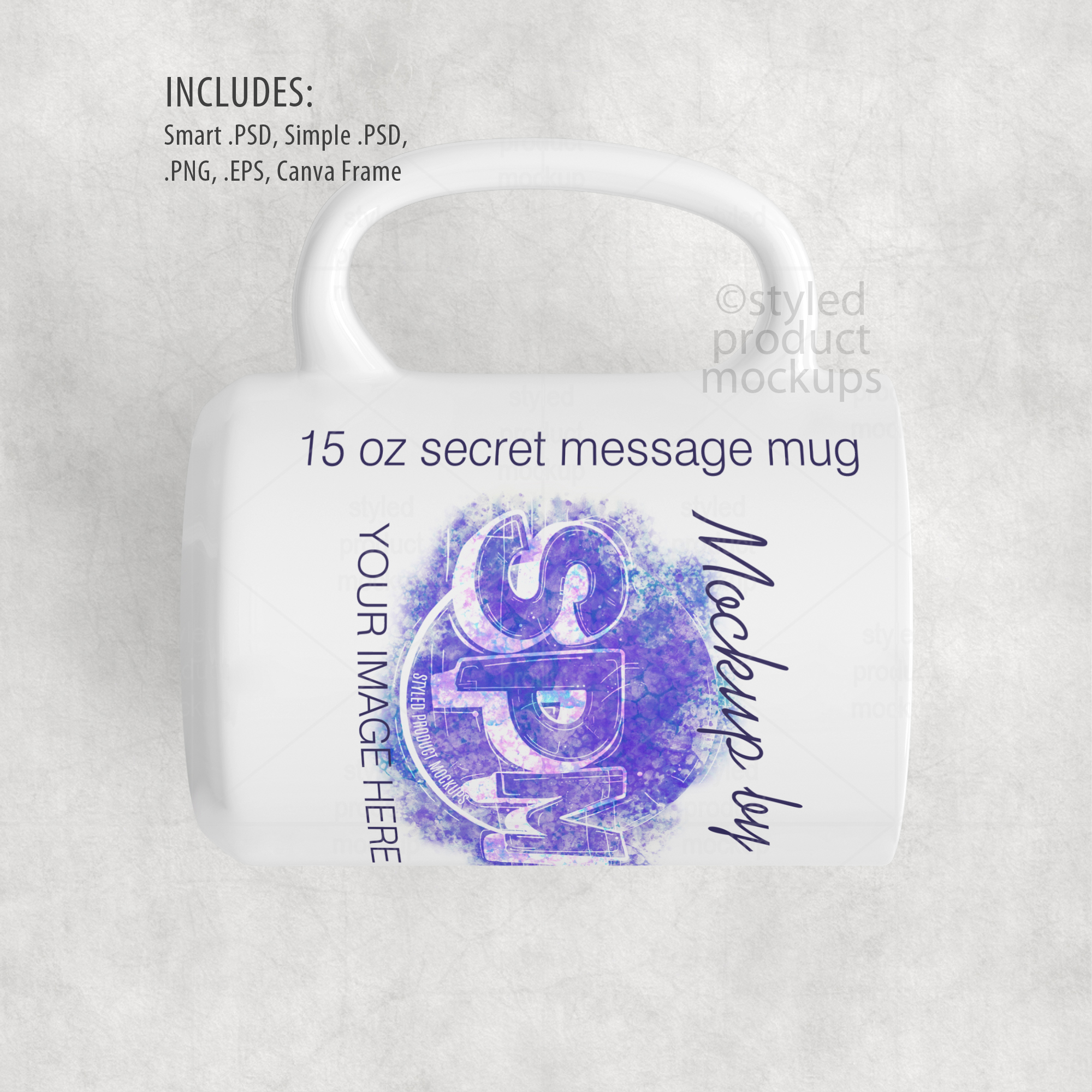 15oz Mug Side Mockup