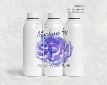 17oz Water Bottle Mockup