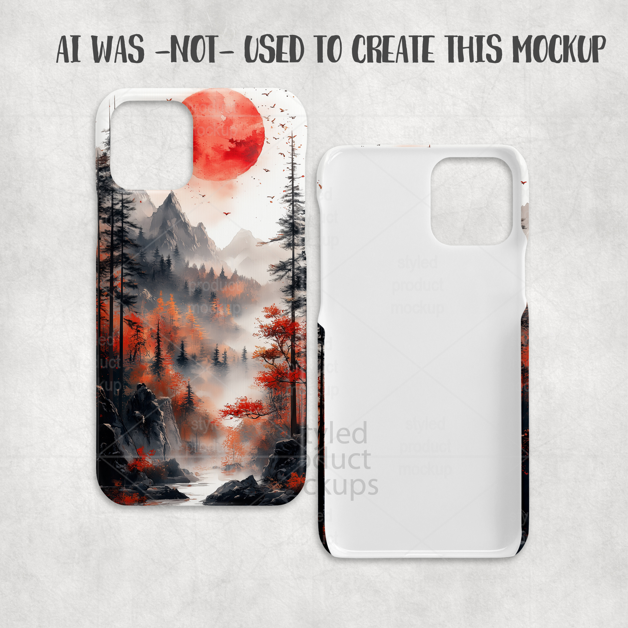 3D iPhone 11 Case Mockup