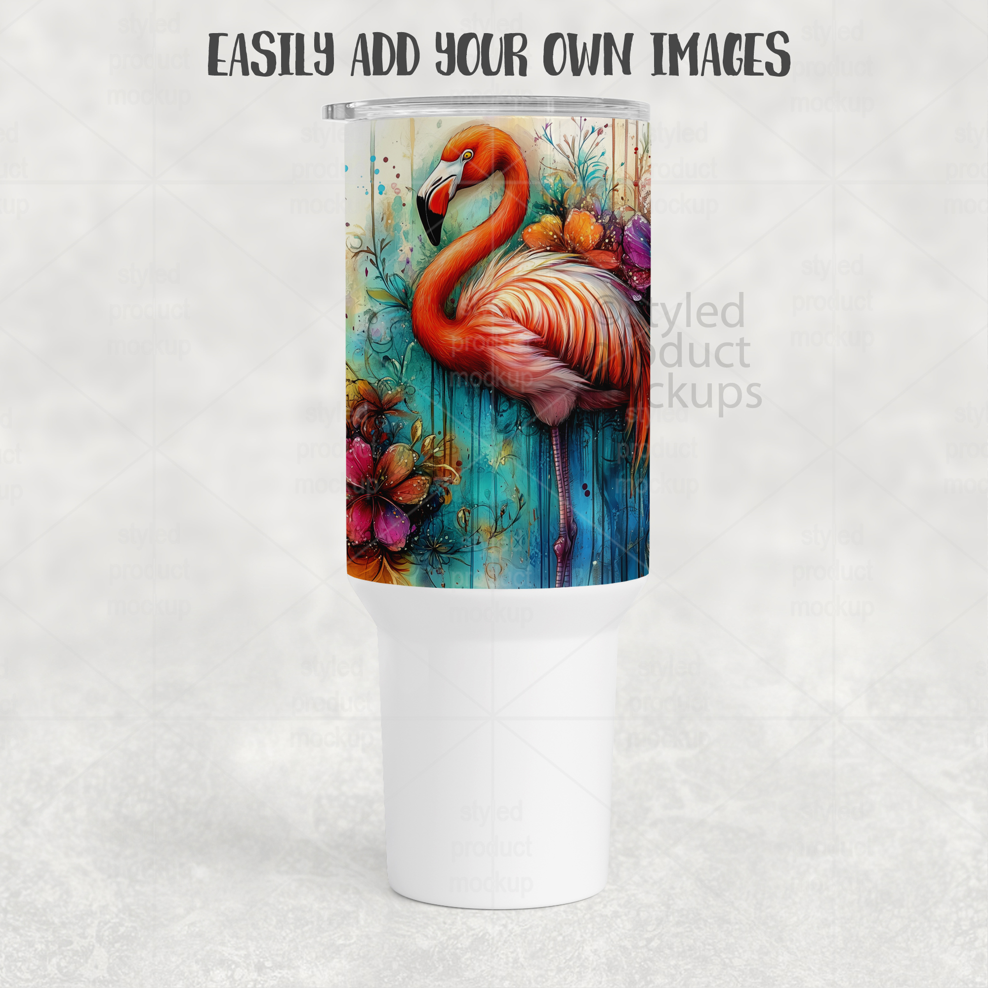 40oz Tumbler Without Handle Mockup