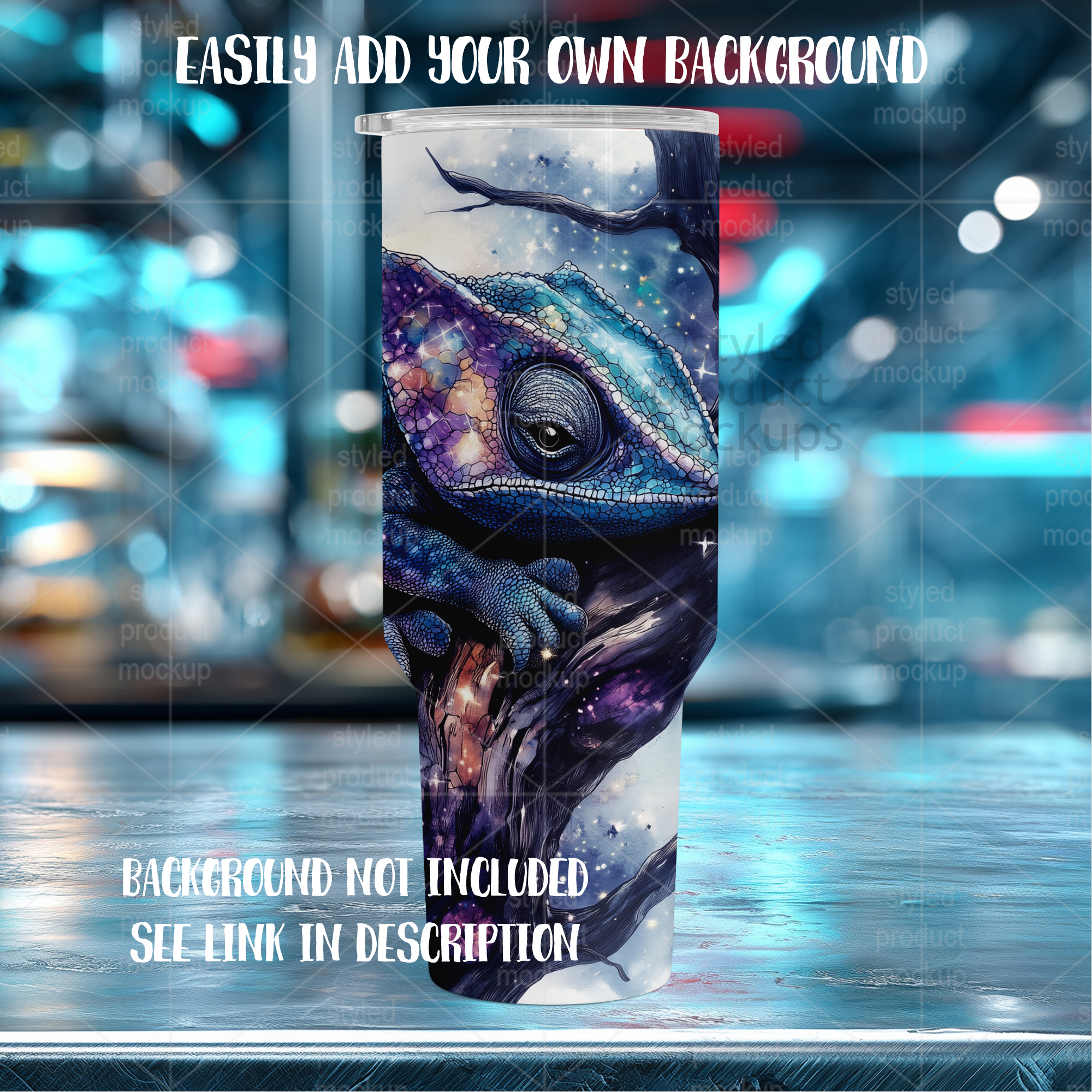 40oz Tumbler Without Handle Mockup