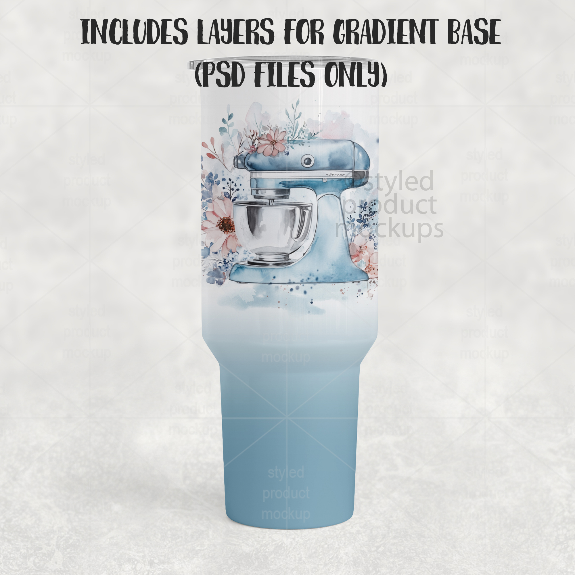 40oz Tumbler Without Handle Mockup
