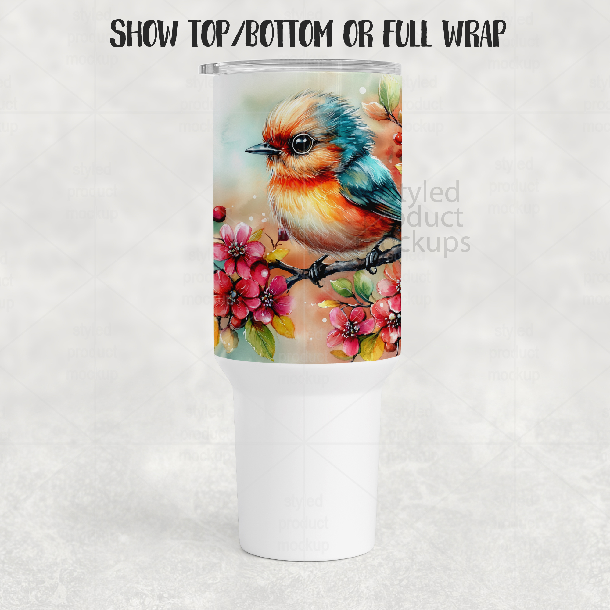 40oz Tumbler Without Handle Mockup