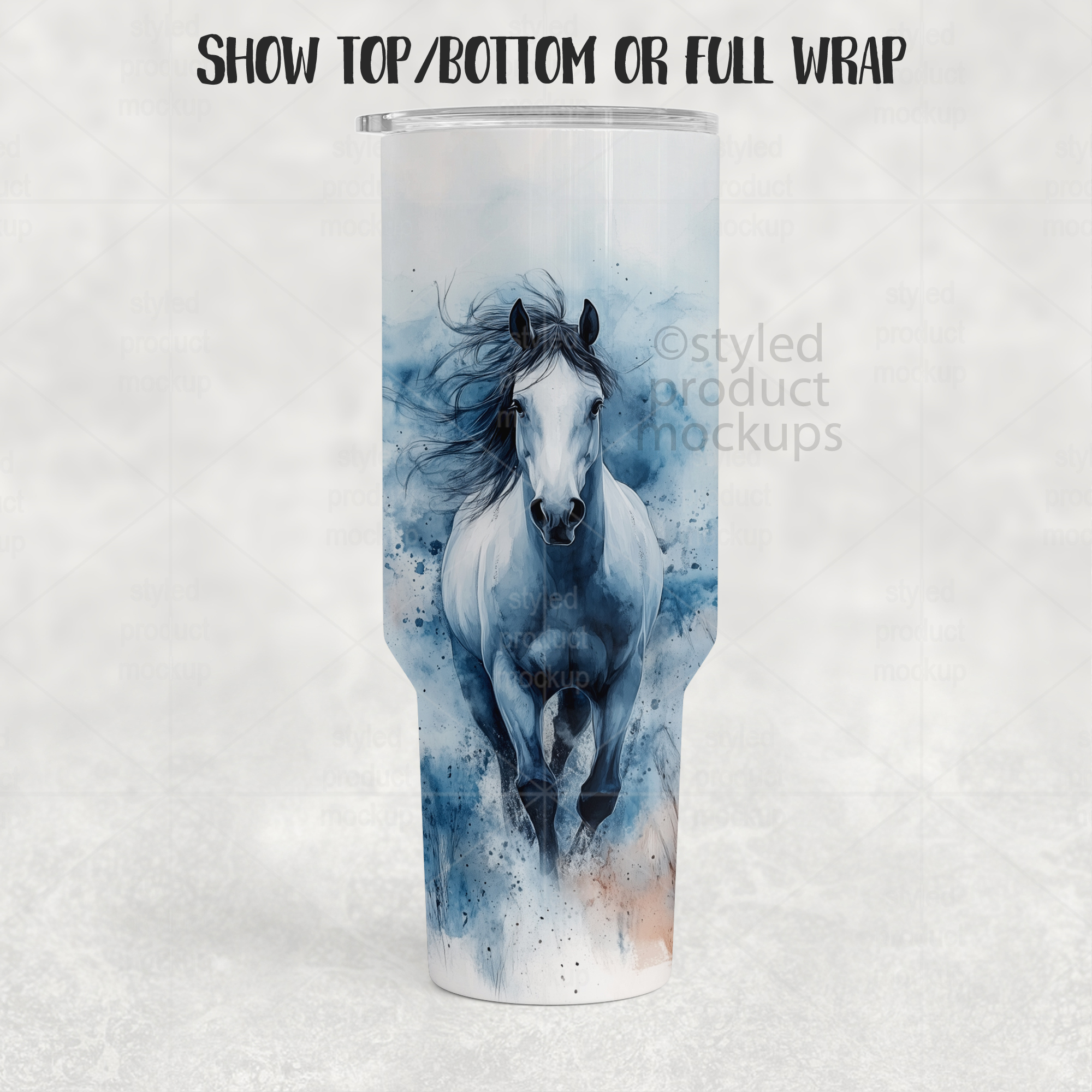 40oz Tumbler Without Handle Mockup