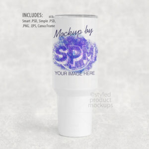 40oz Tumbler Without Handle Mockup