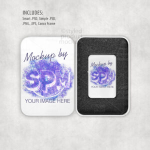 Lighter with Gift Tin Mockup