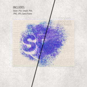 Linen Placemat Split View Mockup