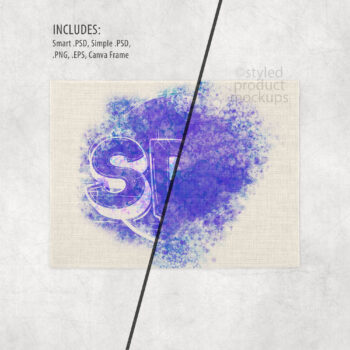 Linen Placemat Split View Mockup
